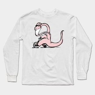 Dino on a trike Long Sleeve T-Shirt